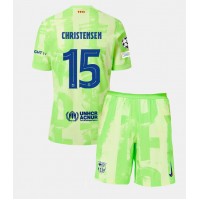 Barcelona Andreas Christensen #15 Fußballbekleidung 3rd trikot Kinder 2024-25 Kurzarm (+ kurze hosen)